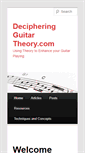 Mobile Screenshot of decipheringguitartheory.com