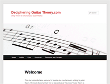 Tablet Screenshot of decipheringguitartheory.com